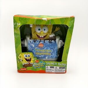 Vintage 2003 Spongebob Square Pants Shower Novelty AM/FM‎ Radio New in Box